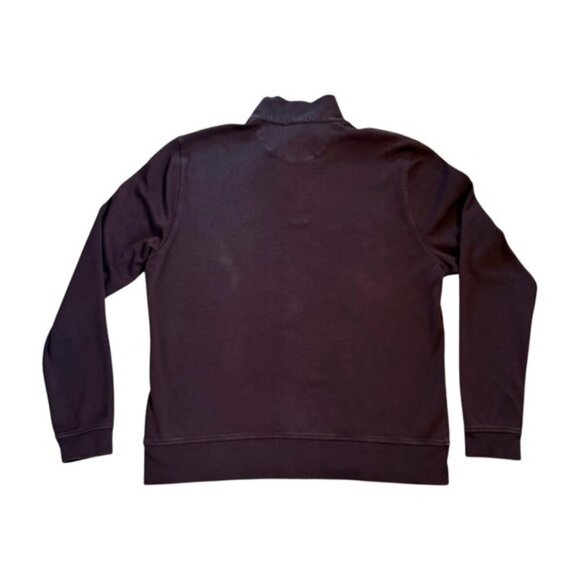 Burberry Brit XXL Cigar Brown Tartan Novacheck Trim 1/4 Zip Roadster Sweater - Picture 5 of 16